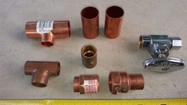 7BBB15 PLUMBING ASSORTMENT: 3/8&quot; COMPRESSION --&gt; 1/2&quot; SWEAT, 1-1/4 TURN ... - £6.67 GBP