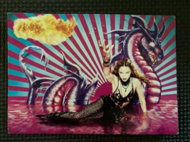 Postcard Purple Dragon, Fireball and Madonna Dave LaChapelle Art 1998 Pr... - $19.50