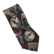 Baseball Sports Ball Bat Cap Pennant Novelty Polyester Necktie - £17.01 GBP