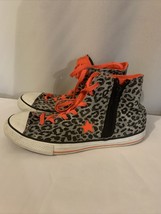 Converse One Star Leopard Print Side Zip High Top Shoes Womens Size 11 Us 9 UK - £34.90 GBP