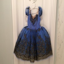Royal Tutu Dress Blue Sz L Pageant Dance - £47.79 GBP