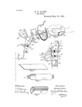 Leg Brace Patent Print - White - $7.95+