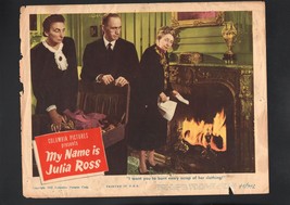 My Name is Julia Ross Lobby Card-1945-Nina Foch. - £33.58 GBP