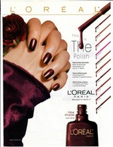 1998 L&#39;Oreal Paris Magazine Print Ad This Is The Polish Painted Nails Dripping - £9.99 GBP