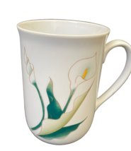 Natures Gold Vintage Korea Floral 8 oz Coffee/Tea Mug Calla Lily - $9.88