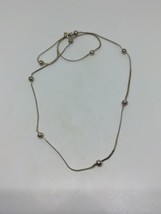 Vintage Sterling Silver 925 Italy Ball Necklace 20&quot; - £15.71 GBP