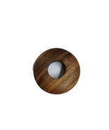 radiator wood pipe covers walnut lacquered rosette pipe collars low prof... - $3.91