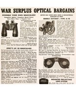 1947 Edmund Salvage War Military Surplus Store Advertisement Optics Scop... - $27.41 CAD