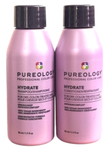 Pureology Hydrate Shampoo & Conditioner, 50mL / 1.7 oz Duo FREE SHIPPING - $22.28