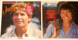 John Denver, 1984 &amp; Mac Davis, 1985 Vinyl LP&#39;s, Originally Sealed Never Opened - £19.33 GBP