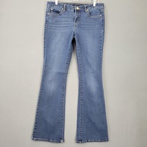 Code Bleu Women Jeans Size 12 Blue Stretch Preppy Skinny Flare Classic M... - £12.03 GBP