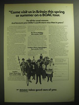 1974 BOAC British Airways Ad - Come visit us in Britain this spring or summer  - £14.54 GBP