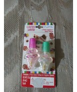 Candy Land Cosmetic Set 2 Pc Lip Gloss Wands &amp; 5 Body Tattoos Strawberry... - £6.17 GBP