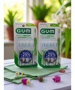 Sunstar GUM Proxabrush Go-Betweens Cleaners Tight Removes Plaque 10ct •TWO• - $13.85
