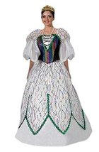 Deluxe Mardi Gras Queen Costume- Theatrical Quality (Large) - £259.67 GBP