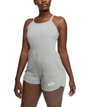 Nike Womens Gym Vintage Romper Size X-Small Color Dark Gray Heather - £59.13 GBP