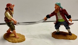 Lemax Spooky Town #72439 SWASHBUCKLERS  Two Pc Pirate Figurine Set Retir... - $37.94