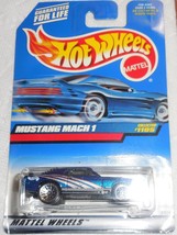 Hot Wheels 1999 Collector #1105 &quot;Mustang Mach 1&quot; Mint Car On Sealed Card - £3.16 GBP