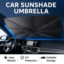 Car Sunshade Umbrella for Front Windshield | Heat Blocker &amp; UV Reflectiv... - $367.33 MXN