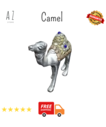 ANTIQUE Silver Plated Cast Copper Egyptian Revival Camel BOOKENDS - $65.47 CAD