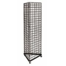 New Black 3-Sided Gridwall Rack + (60) 4" hooks - $165.73