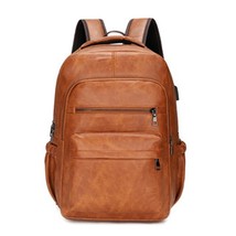 Large Man Vintage Multifunctional Men Backpack Zipper New Retro Schoolbag Backpa - £82.46 GBP