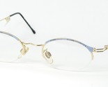 Vintage Augentraum AT 759 1 Gold/Blau/Andere Eyeglasse Brille 47-19-137 ... - $46.63