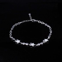 Sexy CZ 925 Sterling Silver Bracelet for Girls in platinum finish - $43.45