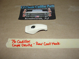 Oem 1976 76 Cadillac Coupe Deville Rear Interior Sail Panel Coat Hook ~ White - £19.77 GBP