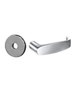 Classroom Mortise Trim Only with L Lever &amp; LN Rose, Satin Chrome - $772.45 CAD