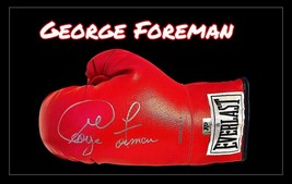 GEORGE FOREMAN AUTOGRAPHED SIGNED EVERLAST BOXING GLOVE wAP/COA HOLO - $168.29