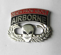 US ARMY AIRBORNE DEATH FROM ABOVE WINGS LAPEL PIN BADGE 1.1 INCHES - $5.74