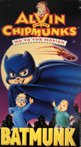 Alvin And The Chipmunks Go To The Movies-Batmunk(VHS, 1992)TESTED-RARE-SHIP24HRS - £16.43 GBP