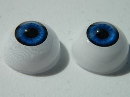 Dead Head Props Pair of Realistic Life Size Human/Zombie Acrylic Half Round Eyes - £8.05 GBP