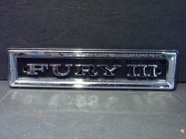 1968 Plymouth Fury III Fender Emblem OEM 2786336  - £52.18 GBP