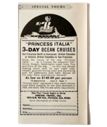 1969 Princess Italia Ocean Cruise Advertisement PAC NW Canada Vintage G2B - $19.99