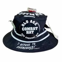 Laid Back Enterprises 1990 Combat Hat &amp; Survival Kit Funny Fitted Black ... - $21.78
