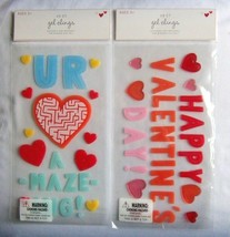 2 Packs Valentine&#39;s Day Theme Gel Clings Window Decor Ur Amazing &amp; Happy V-DAY - £8.10 GBP