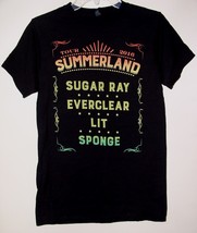 Summerland Tour 2016 Concert T Shirt Sugar Ray Everclear Lit Sponge Size Small - $64.99