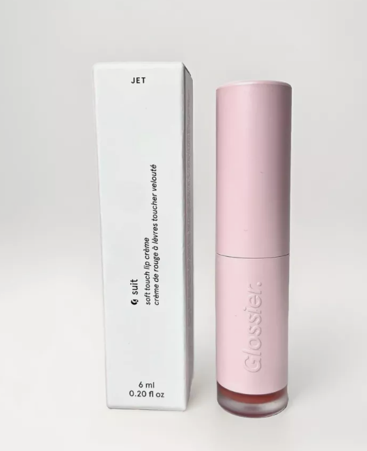 Glossier G Suit Soft Touch Lip Creme JET New With Box - $16.38