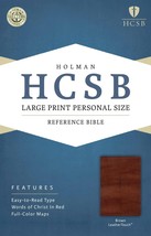 Holy Bible: Holman Christian Standard Bible, Brown, Leathertouch, Person... - $75.00