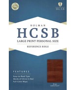 Holy Bible: Holman Christian Standard Bible, Brown, Leathertouch, Person... - $102.86 CAD