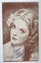 Alice Faye (d. 1988) Signed Autographed Vintage Photo Postcard - £15.68 GBP