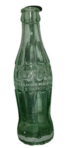 Vintage Wisconsin Dells WIS &#39;S&#39; Coca-Cola Bottle 6 oz Green Glass Embossed - $11.00