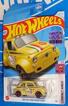 Hot Wheels 2024 Compact Kings #117 &#39;60s Fiat 5000 Modificado Mtflk Lt Yellow - $3.00