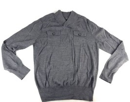 Mark Anthony Sweater V Neck Grey Men&#39;s Size Large - £9.87 GBP