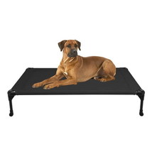 Cooling Elevated Dog Bed, Portable Raised Pet Cot with Washable Mesh, Large - $41.99