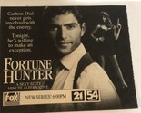 Fortune Hunter Tv Show Print Ad Mark Frankel Tpa15 - $5.93