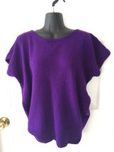 Vintage Terracotta Purple 79% Lambswool 20% Angora Rabbit Hair Sweater T... - $199.99