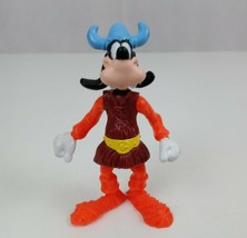 Vintage 1993 Walt Disney World Epcot Norway Goofy Viking Poseable 4&quot; Figure - $4.84